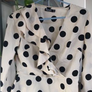 Beautiful Nasty Gal pokdot blouse